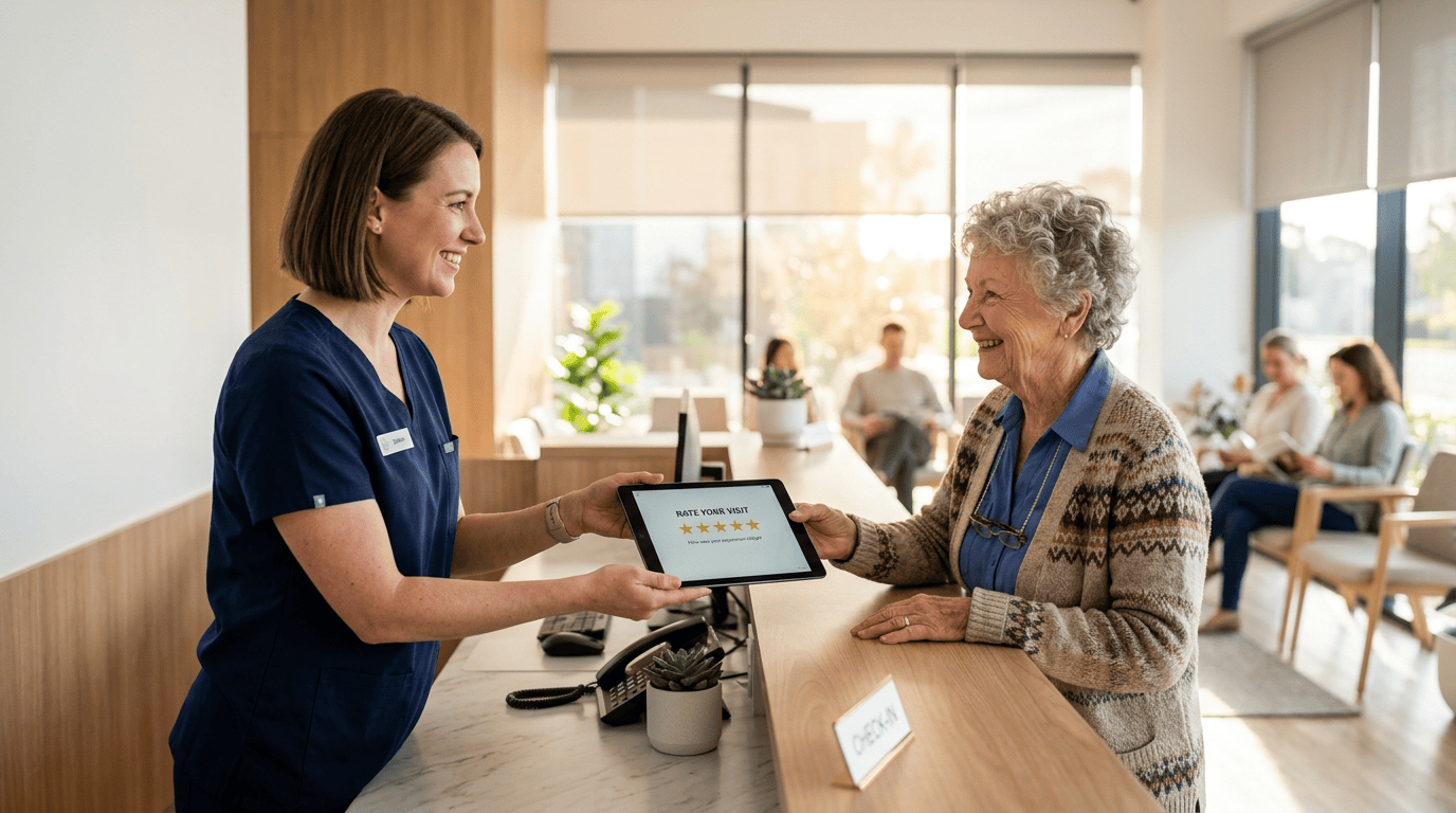 automated patient review system for clinics